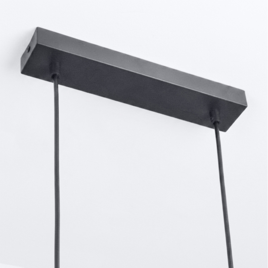Brilagi - Suspension sur câble SELE 6xGU10/30W/230V noir/décor chêne