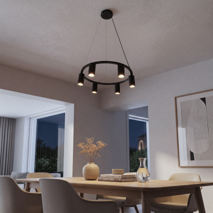 BRILAGI - Suspension sur câble SELE 6xGU10/30W/230V noire