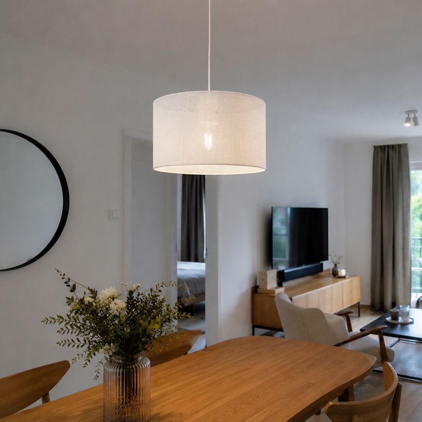 Brilagi - Suspension sur câble SIRIJA MODERN 1xE27/60W/230V Ø 35 cm blanche