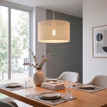 BRILAGI - Suspension sur câble SIRIJA MODERN 1xE27/60W/230V Ø 35 cm crème