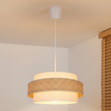 Brilagi - Suspension sur câble SPACE 1xE27/60W/230V Ø 40 cm beige/crème