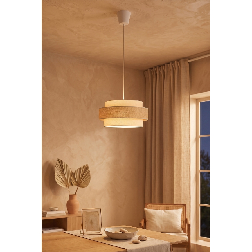 Brilagi - Suspension sur câble SPACE 1xE27/60W/230V Ø 40 cm beige/crème