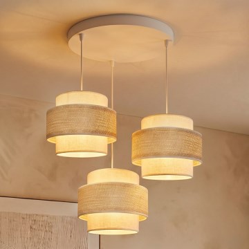 Brilagi - Suspension sur câble SPACE 3x E27/60 W/230 V, Ø 40 cm, beige/crème