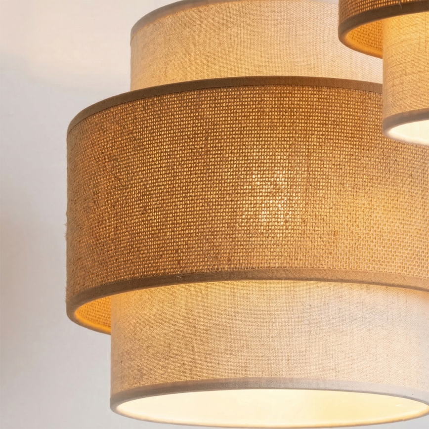Brilagi - Suspension sur câble SPACE 3xE27/60W/230V Ø 40 cm beige/crème
