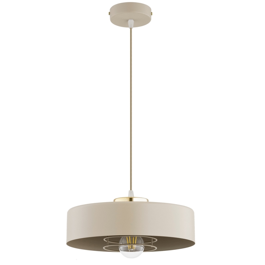 Brilagi - Suspension sur câble SPRING 1xE27/60W/230V Ø 30 cm beige/doré