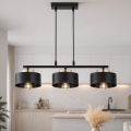Brilagi - Suspension sur câble SPRING 3xE27/60W/230V noir/doré