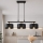 Brilagi - Suspension sur câble SPRING 3xE27/60W/230V noir/doré