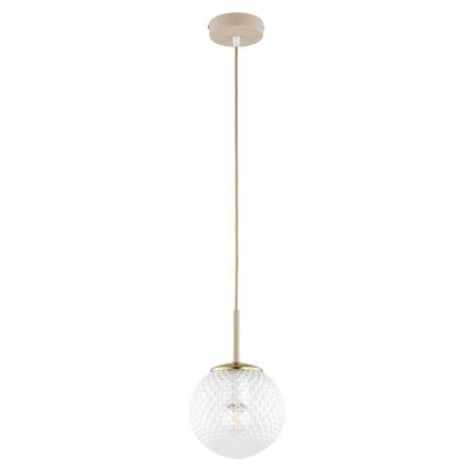 Brilagi - Suspension sur câble STELLA 1xE27/60W/230V Ø 15 cm beige/doré