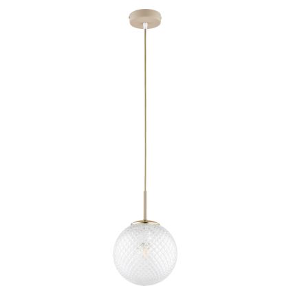 Brilagi - Suspension sur câble STELLA 1xE27/60W/230V Ø 18 cm beige/doré