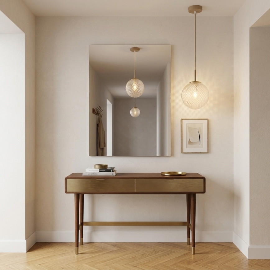 Brilagi - Suspension sur câble STELLA 1xE27/60W/230V Ø 18 cm beige/doré