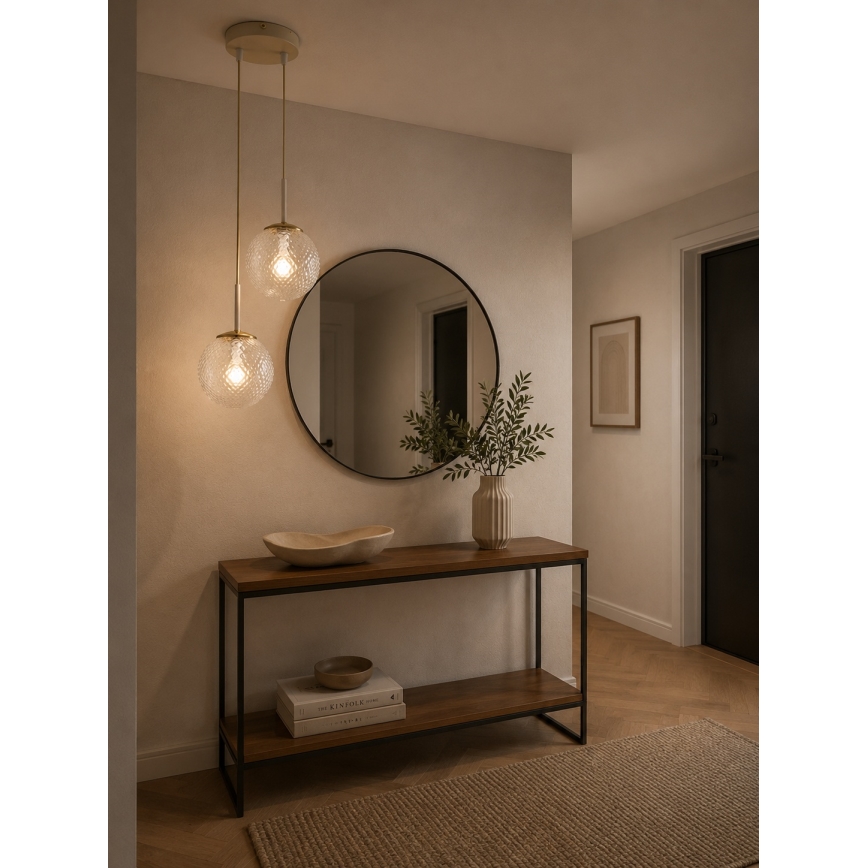 Brilagi - Suspension sur câble STELLA 2xE27/60W/230V beige/doré