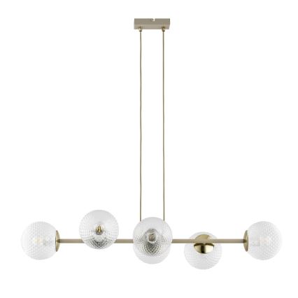 Brilagi - Suspension sur câble STELLA 6xE27/60W/230V beige/or
