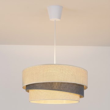 Brilagi - Suspension sur câble TRIO 1xE27/60W/230V Ø 40 cm crème/gris