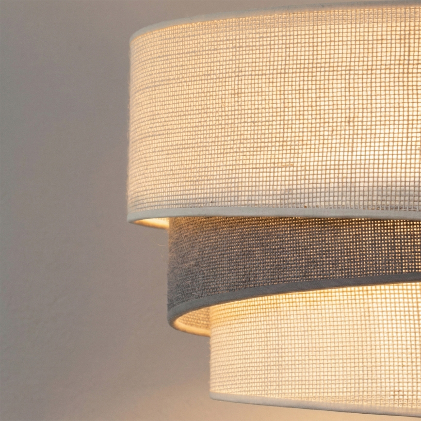 Brilagi - Suspension sur câble TRIO 1xE27/60W/230V Ø 40 cm crème/gris