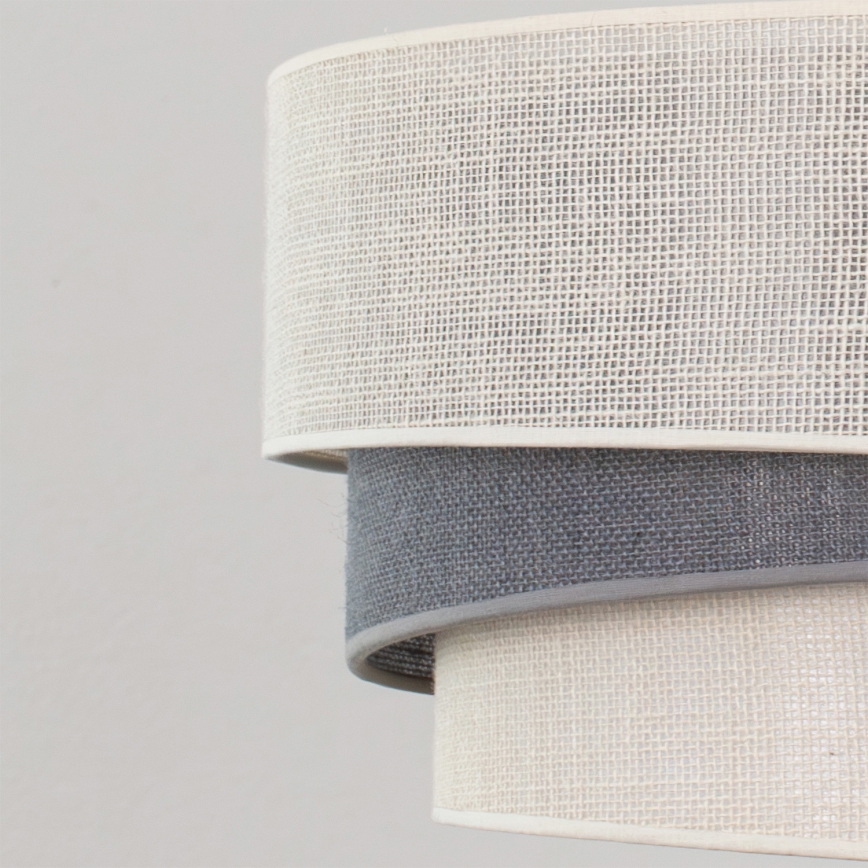 Brilagi - Suspension sur câble TRIO 1xE27/60W/230V Ø 40 cm crème/gris