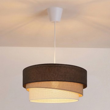 Brilagi - Suspension sur câble TRIO 1xE27/60W/230V Ø 40 cm marron/beige/blanc