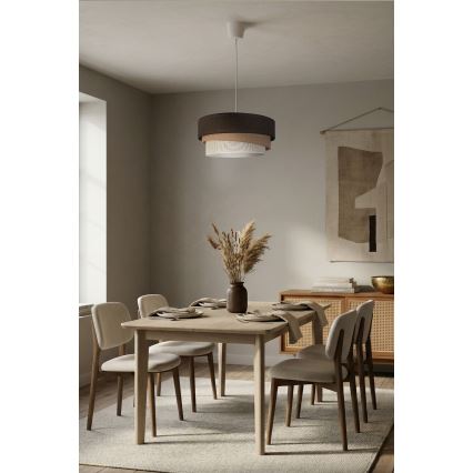 Brilagi - Suspension sur câble TRIO 1xE27/60W/230V Ø 40 cm marron/beige/blanc