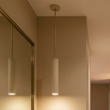Brilagi - Suspension sur câble TUBE 1xGU10/15W/230V beige/doré