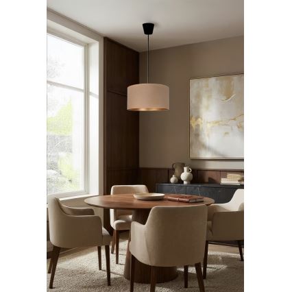 Brilagi - Suspension sur câble VELVET 1xE27/60W/230V Ø 40 cm beige/doré