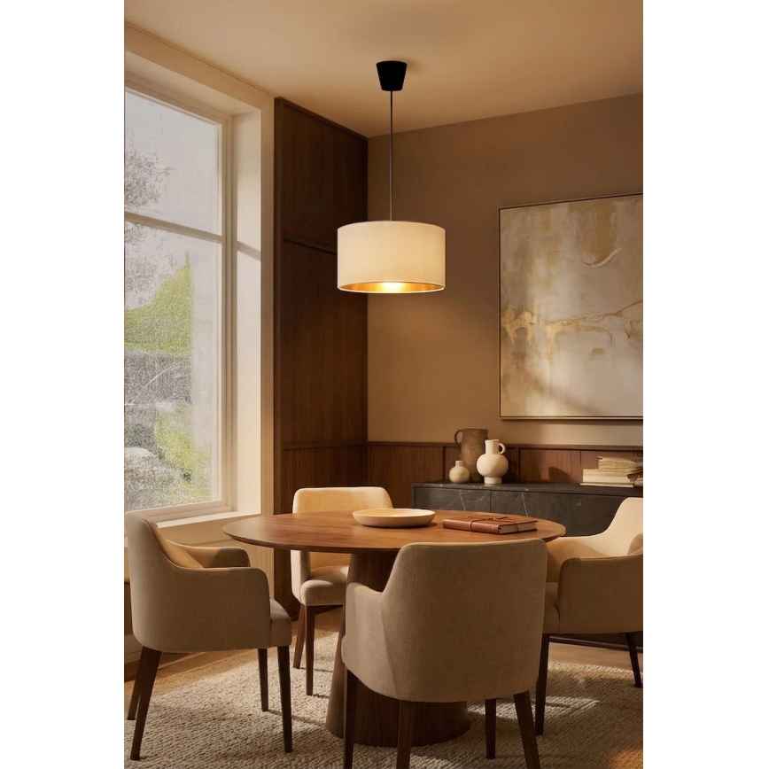 Brilagi - Suspension sur câble VELVET 1xE27/60W/230V Ø 40 cm crème/doré