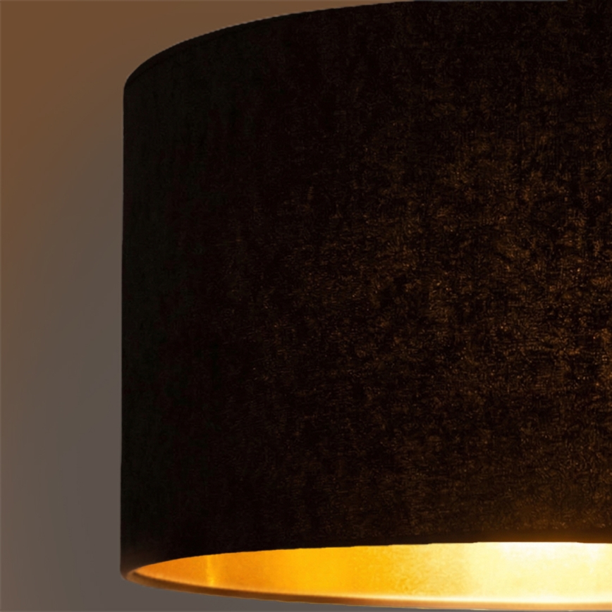 Brilagi - Suspension sur câble VELVET 1xE27/60W/230V Ø 40 cm noir/doré