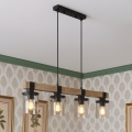 BRILAGI - Suspension sur câble VISTA 4xE27/60W/230V chêne