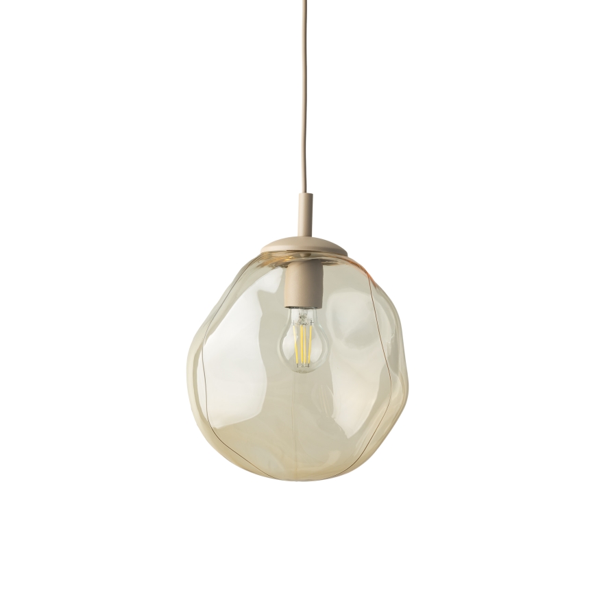 Brilagi - Suspension sur câble VULCANO 1xE27/15W/230V beige/beige fumé