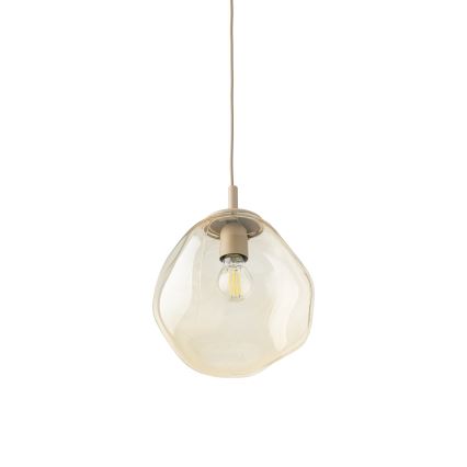Brilagi - Suspension sur câble VULCANO 1xE27/15W/230V beige/beige fumé