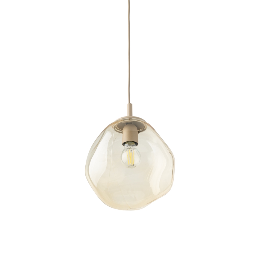 Brilagi - Suspension sur câble VULCANO 1xE27/15W/230V beige/beige fumé