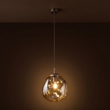 Brilagi - Suspension sur câble VULCANO 1xE27/15W/230V diam. 25 cm bronze/beige fumé