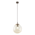 Brilagi - Suspension sur câble VULCANO 1xE27/15W/230V marron/beige fumé