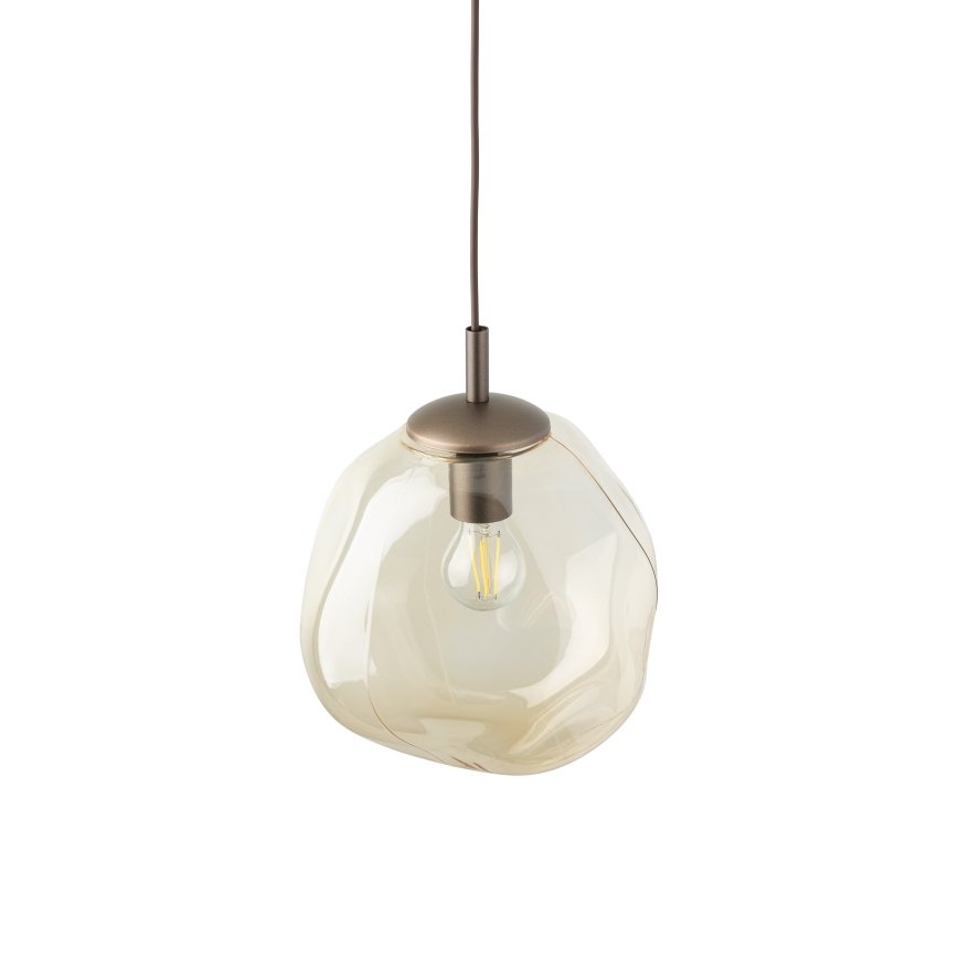 Brilagi - Suspension sur câble VULCANO 1xE27/15W/230V marron/beige fumé