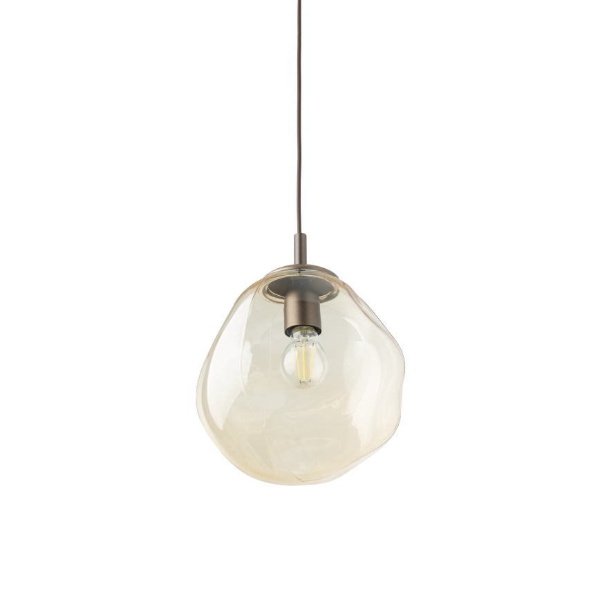 Brilagi - Suspension sur câble VULCANO 1xE27/15W/230V marron/beige fumé