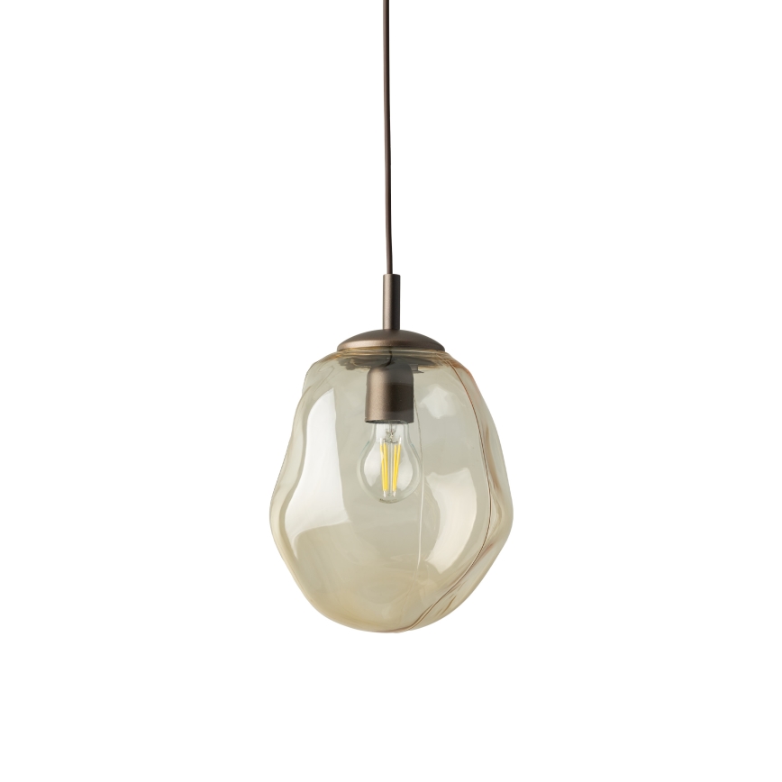 Brilagi - Suspension sur câble VULCANO 1xE27/15W/230V marron/beige fumé
