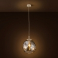 Brilagi - Suspension sur câble VULCANO 1xE27/15W/230V Ø 25 cm beige/beige fumé