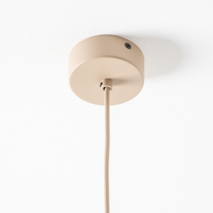BRILAGI - Suspension sur câble VULCANO 1xE27/15W/230V Ø 25 cm beige/beige fumé