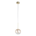 Brilagi - Suspension sur câble VULCANO 1xG9/8W/230V doré/beige fumé