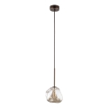 Brilagi - Suspension sur câble VULCANO 1xG9/8W/230V marron/beige fumé