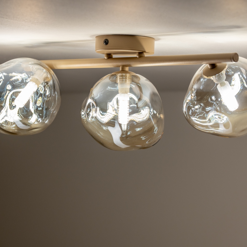 BRILAGI - Suspension sur câble VULCANO 1xG9/8W/230V Ø 15 cm beige/beige fumé