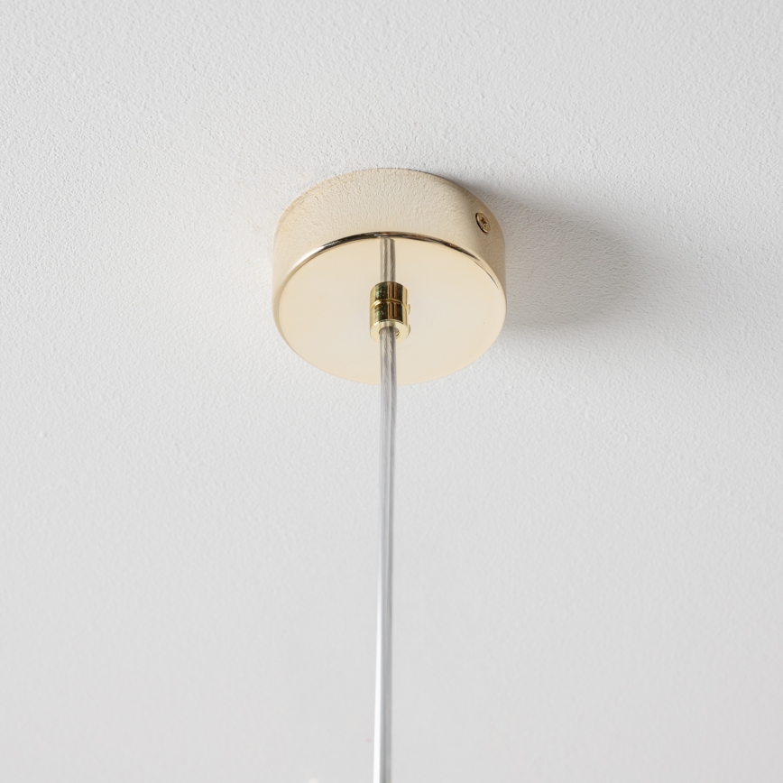 BRILAGI - Suspension sur câble VULCANO 1xG9/8W/230V Ø 15 cm dorée / beige fumé