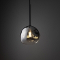 Brilagi - Suspension sur câble VULCANO 1xG9/8W/230V Ø 15 cm noir/noir fumé