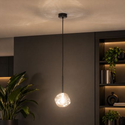 BRILAGI - Suspension sur câble VULCANO 1xG9/8W/230V Ø 15 cm noir/noir fumé