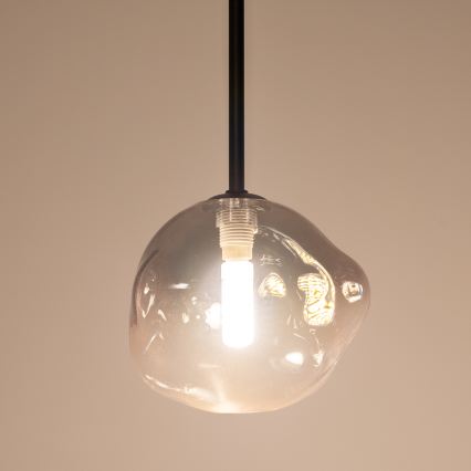 BRILAGI - Suspension sur câble VULCANO 1xG9/8W/230V Ø 15 cm noir/noir fumé