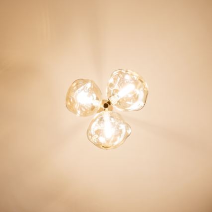BRILAGI - Suspension sur câble VULCANO 3xG9/8W/230V beige / beige fumé
