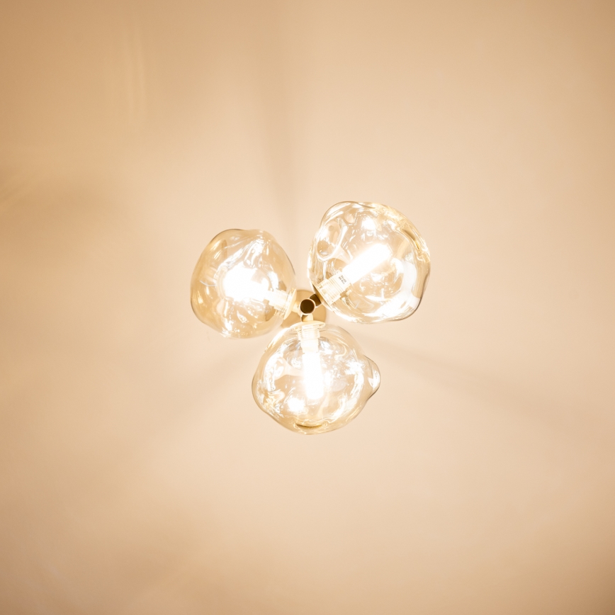 BRILAGI - Suspension sur câble VULCANO 3xG9/8W/230V beige / beige fumé