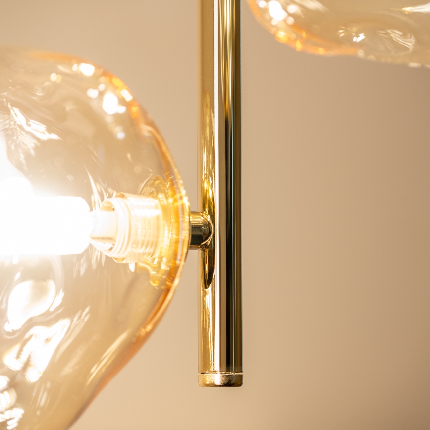 BRILAGI - Suspension sur câble VULCANO 3xG9/8W/230V doré/beige fumé