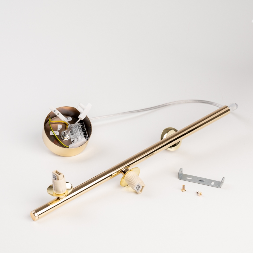 BRILAGI - Suspension sur câble VULCANO 3xG9/8W/230V doré/beige fumé