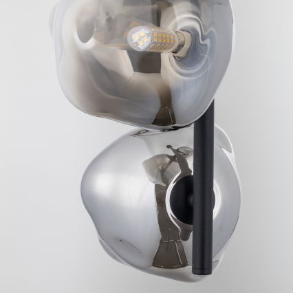 Brilagi - Suspension sur câble VULCANO 3xG9/8W/230V noir/noir fumé