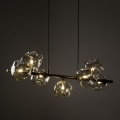 Brilagi - Suspension sur câble VULCANO 7xG9/8W/230V bronze/beige fumé
