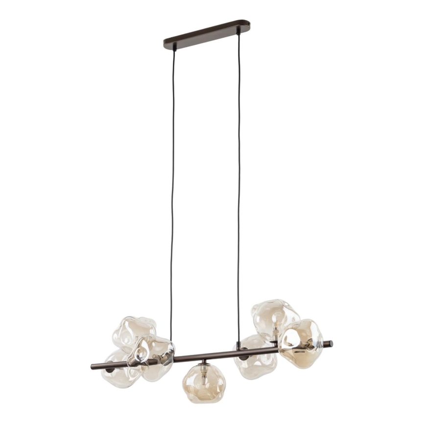 Brilagi - Suspension sur câble VULCANO 7xG9/8W/230V bronze/beige fumé